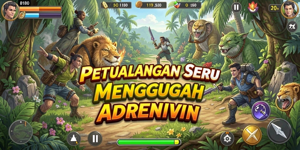 Gameplay seru dan menantang dalam petualangan 8180.
