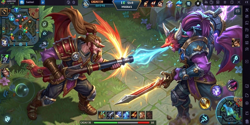 Tangkapan layar aksi gameplay seru di CADAS138.