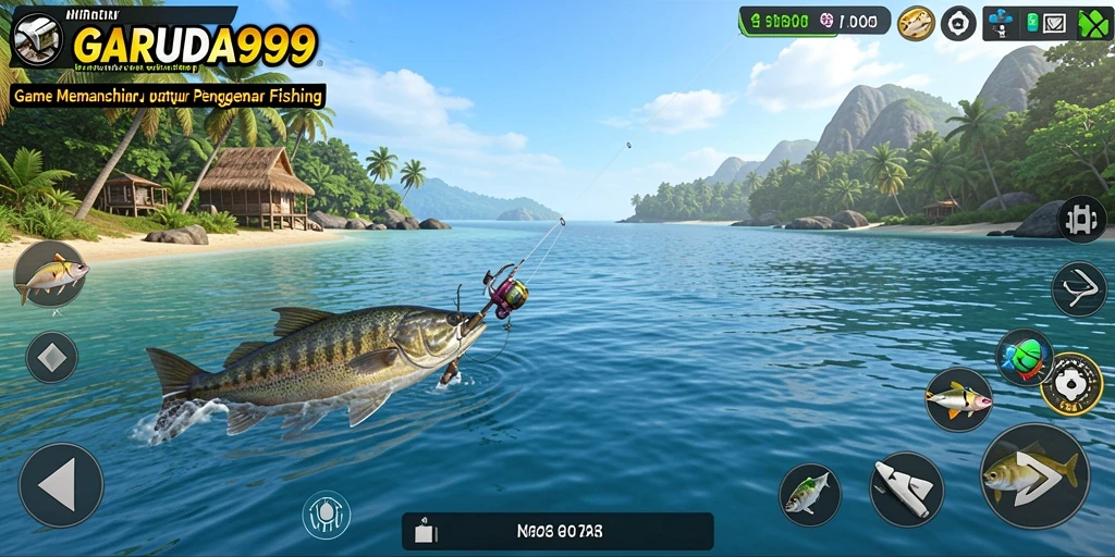 Tampilan screenshot <strong>GARUDA999</strong> dengan adegan memancing yang seru.