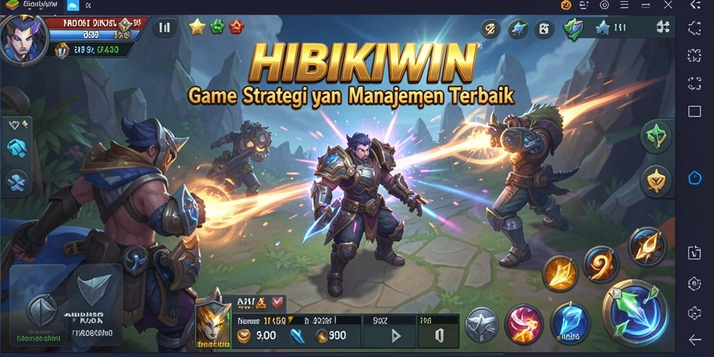 Tampilan gameplay seru dengan strategi yang mendalam di HIBIKIWIN.