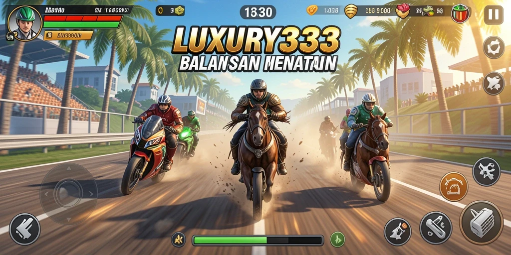 Gameplay Racing yang seru dan menantang di LUXURY333.