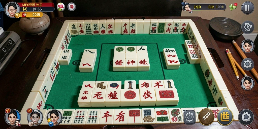 Tampilan gameplay MPO555 yang menakjubkan saat bermain Mahjong.