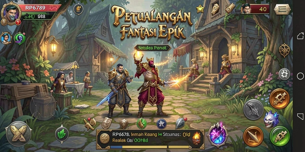 Tampilan luar biasa dari gameplay RPG yang mendebarkan.