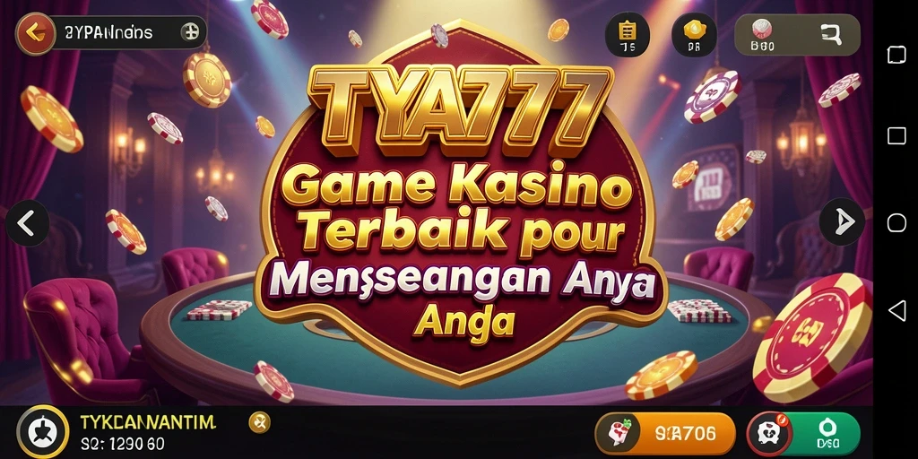 Tampilan gameplay menarik dari TYA777 yang menampilkan permainan kasino.
