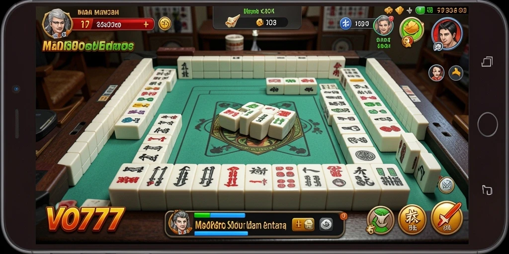Tampilan gameplay Mahjong di VO777 yang menarik perhatian.